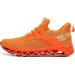 SKDOIUL Men's Orange Mesh Breathable Sport Running Shoes - Size 11 A069 | Fashion Sneakers for Trail Running - Buy Online on GoSupps.com