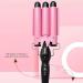 3 Barrel Curling Iron - Fast Heating Ceramic Hair Crimper & Waver Portable Adjustable Temperature Hair Curling Tool for Perfect Waves - Buy Online on GoSupps.com