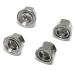 Bicycle Wheel Hub Axle Nuts Set | 4pcs Track Nut Bike Accessories | M10 Rear Axle + M9 Front Axle Nuts | 7075 Aluminum Alloy - Buy Online on GoSupps.com