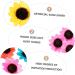 Zerodeko 10Pcs manual Accessories wooden bulk flower head artificial sunflower head wedding petal sunflower wreath decorate Ornament decorations crafts sunflower flower Colorful 6x6cm - Buy Online on GoSupps.com