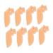 4 Pairs Toe Separator Toe Care Supplies for Home Silicone Toe Spacer Foot Care Supplies Toe Protector Cover Toe Spacers Toe Corrector Bunion Corrector Portable Toes Spacer 7x3.5cm As Shown
