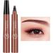 eyebrow pencil Waterproof eyebrow pen with 4 tips eyebrow pen liquid eyebrows long lasting eyebrow pencil creates natural makeup Redbrown - Buy Online on GoSupps.com