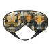 SSIMOO Abstract Geometric Sleep Mask-Adjustable Breathable Fashionable Eye Mask for A Comfortable Sleep Experience Black