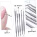Beavorty 1 Set Manicure tools reverse curved fine tip cuticle tool metal nail pusher cuticle spoon cuticle stick pusher manicure nail trimmer dead skin remover Stainless steel Shaper major - Buy Online on GoSupps.com