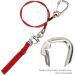 VGEBY Freediving Lanyard Safety Rope 316 Pro Stainless Steel Clip with Dive Wristband - Red - Buy Online on GoSupps.com