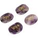 Earth Air Fire Water Stones Triangular Crystals Symbols Flake Reiki Oval Stamps (Purple) - Buy Online on GoSupps.com
