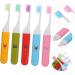 Beavorty Kids Folding Toothbrush Set - 5 Portable Travel Toothbrushes for Children - Buy Online on GoSupps.com
