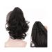 Ponytail Extensions Resistant Fiber Wavy Ponytail Hair Extensions Synthetic Wavy Ponytail Extensions Medium Length Claw Clip in Ponytail Hairpieces Heat for Women(Color:007)