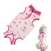 Clrybo Katzenbody After op anti-trim cat professional recovery suit dog cat clothing after castration alternative surgical recreational suit for abdominal wounds or skin diseases fox l