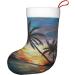 Ffexs Pier Lights Velvet Christmas Socks One Size Tropical Sunset for New Year & Holiday Cheer - Buy Online on GoSupps.com