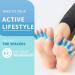 Toe Spacers & Separators for Overlapping Toes - Bunion Correctors & Gel Foot Aligners - Women's Toe Stretchers & Straighteners in Blue - Buy Online on GoSupps.com