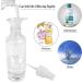 HTHL 4 PCS Set 100ML Spray Bottles Plastic Transparent Mist Spray Bottles with 2 Funnels and 1 Sheet Label Empty Travel Atomiser Refillable Liquid Containers for Perfume Cosmetic and Liquids Clear - Buy Online on GoSupps.com