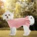 Winter Warm Dog Princess Dress | Soft Knitted Wool Sweater for Pets | Turtleneck Winter Clothing for Dogs & Cats - Pink S-P - Buy Online on GoSupps.com