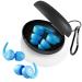 Ear Plugs for Sleeping Noise Cancelling 2 Pairs  Concert Ear Plugs for 25-33db Noise Reduction  Reusable Silicone Soft Earplugs with 5 Sizes of Ear Tips for Snoring  Work  Mortorcycle (Blue)