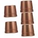 Beaupretty Shaving Brush Stand 5pcs Razor Base Manual Aluminum Holder Rose Gold Shaving Brush Holder