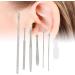 Stainless Steel Ear Cleaner Set - Spiral Earpick Wax Remover & Travel Cleaning Tools for Family Care - Buy Online on GoSupps.com