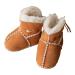 Aware Home Concept Luxury Baby Organic Lambskin First Walking Shoes I Baby Booties Handmade Soft Sole Non Slip Unisex 0-24 Months 0-6 Months Tan Brown