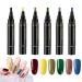 G n rique Gel Nail Polish Set - 6 Colors Quick Dry Nail Polish Art Pens | No UV Gel Nail Polish Gel Nail Polish Pens Nail Polish Pens Nail Polish Pens Nail Polish Supplies Nail Polish