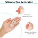 HAILIA Clear Toe Separators - Bunion Corrector Gel Toe Spacer (4 Pairs) for Pain Relief & Toe Alignment - Buy Online on GoSupps.com
