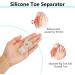 Jinlingnb 4 Pairs Transparent Toe Spreaders - Correct Bunion Pain Gel Spacers for Overlapping Toes Relief - Buy Online on GoSupps.com