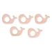 Shanrya Baby Beißring DIY necklace pacifier chain wood baby childhood diseases toys diy supporters 5pcs bite ring toy for jewelry accessories
