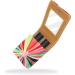 Travel Lipstick Organizer Case | Portable Makeup Bag with Mirror | Colorful Stripes Rainbow Swirls - Buy Online on GoSupps.com