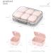 10 Compartment Daily Pill Organizer - Cute Travel Pill Box for Vitamins & Fish Oil - Portable Pink Pill and Supplement Case - Buy Online on GoSupps.com