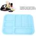 HUSHUI Oral Instrument Tray - Divided Plastic Holder for Dental Tools | Healifty Blue Compartment Tray for Efficient Organization - Buy Online on GoSupps.com