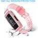 ESeekGo Kids Fitbit Ace 3/ Ace 2 Bands with Bumper Case - Clear Sport Rugged Bands for Fitbit Inspire/Luxe - Girls Boys Women - Pink Purple Green - Buy Online on GoSupps.com