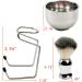 Tsnamay Men's Shaving Set - Stainless Steel Razor Brush & Bowl | Premium Shaving Accessories for a Smooth Shave - Buy Online on GoSupps.com