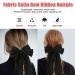 Black Satin Bow Hair Clip for Girls | Large Bowknot Design | Elegant Accessory for Parties | Durable & Comfortable - Buy Online on GoSupps.com