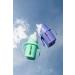Glass Sippy Cup Set for Toddlers - 5oz - Spill-Proof Silicone Straw - Mint Green & Indigo Purple - BPA-Free - Buy Online on GoSupps.com
