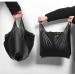 Carrier Handle Trash Bag Black Plastic Garbage Bag 225pcs Vest Type Black Trash Bag for home kitchen use 60x100cm - Buy Online on GoSupps.com