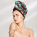 Merry Christmas Day Coral Velvet Dry Hair Cap | Ideal for Home Travel Pool Parties & More - Buy Online on GoSupps.com