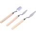 3Pcs Wooden Handle Palette Knife Set for Oil Painting and Art Scraping - Buy Online on GoSupps.com
