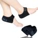 Heel Protectors, Gel Heel Cups, Heel Cushion Support for Plantar Fasciitis, Heel Pain, Achilles Tendinitis, Dry Cracked Heels, Heel Pads for Men & Women Black