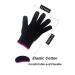 AFT90 Heat Resistant Glove for Hair Styling - Curling Iron, Flat Iron, Curling Wand - Black/Pink Edge - Buy Online on GoSupps.com