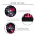Pack of 2 Satin Sleep Caps for Women - Stylish Silk Night Caps with Wide Elastic Bands - Soft & Comfortable - Prevents Chemical Hair Loss (Rose Red Black) - Buy Online on GoSupps.com
