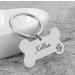 Personalized Stainless Steel Dog Bone ID Tags for Small Pets | Custom Engraved Double-Sided with Key Ring - Perfect for Puppies & Cats - Buy Online on GoSupps.com