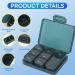 Portable Small Pill Box | Travel 7 Compartment Daily Pill Organizer for Medicines Vitamins & Fish Oil Blue - Buy Online on GoSupps.com