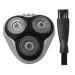 New Upgraded SW-S7105 Replacement Shaver Head with 3-Blades Work for All Sweet-LF Waterproof Electric Razors SW-S7105 SWSBK7105 Wet & Dry Shavers with Clean Brush