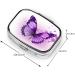 Purple Butterfly 2 Compartment Small Pill Case - Cute Travel Pill Organizer for Purse & Pocket Gifts - Buy Online on GoSupps.com