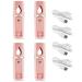 BTuregsau 4X Portable Nano Mister Mini Steamer Atomization Eyelash Extensions with Mirror Pink