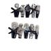 Temperament manicure black French bow nail patch handmade fake nails wearing nail products.(M)