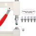 Pearl Setting Machine and Hand Press Tools for DIY Crafts - Beads Rivet Fixing with Tweezers and Wrench - Buy Online on GoSupps.com