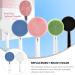 2pcs Facial Cleansing Brush Set - Remove Blackheads & Deep Clean | Electric Face Cleaning Brush Head & Sponge - Blue & White - Buy Online on GoSupps.com