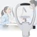 Cymyyds Optical instrument chin support forehead bracketing set frontal support optometry accessories with a setting button for automatic refractometer visual training