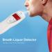Zerodis Portable Digital Breathalyzer Alcohol Tester - High Accuracy Non-Contact Drunk Detector with LCD Screen - White - Buy Online on GoSupps.com