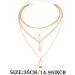MarryLee Women's Retro Exaggerated Personality Multi-Layer Pendant Jewelry Necklace Fashion (Gold) - Buy Online on GoSupps.com