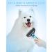 Malsipree 2-in-1 Dog & Cat Brush for Long/Short Hair - Pet Fur Care & Knot Prevention - Gro Blau - Buy Online on GoSupps.com
